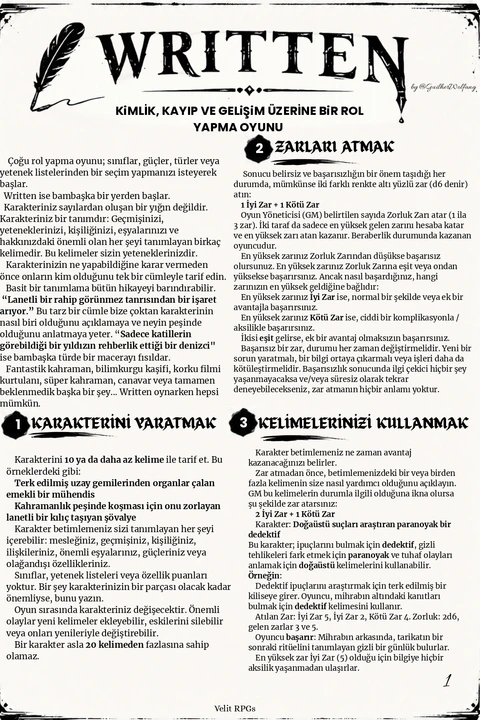 Written RPG kapağı